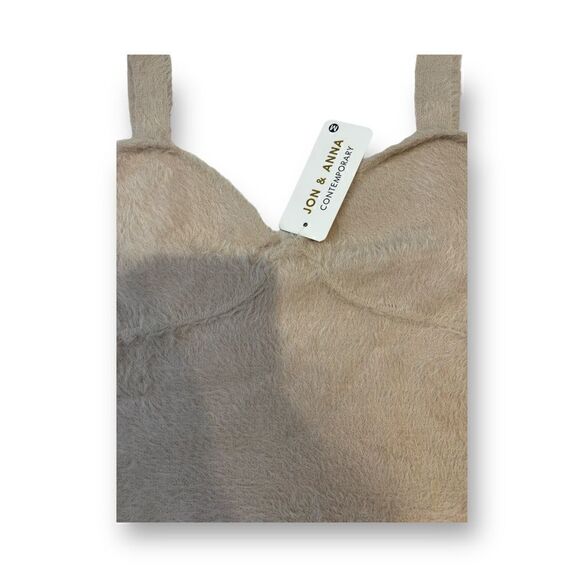 Jon & Anna Fuzzy Cropped Top Size Medium - Picture 3 of 5